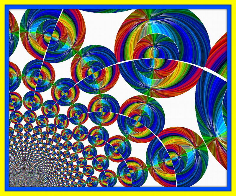 Colorful Spiral Patterns — Blue