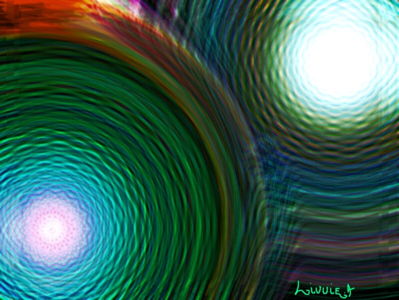 Colorful Spiral Patterns — Green