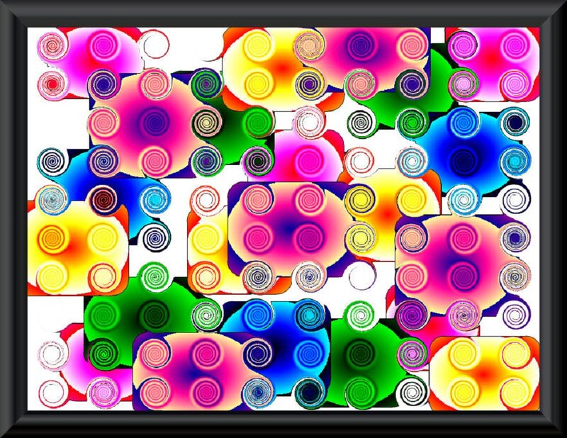 Colorful Spiral Patterns — Pink