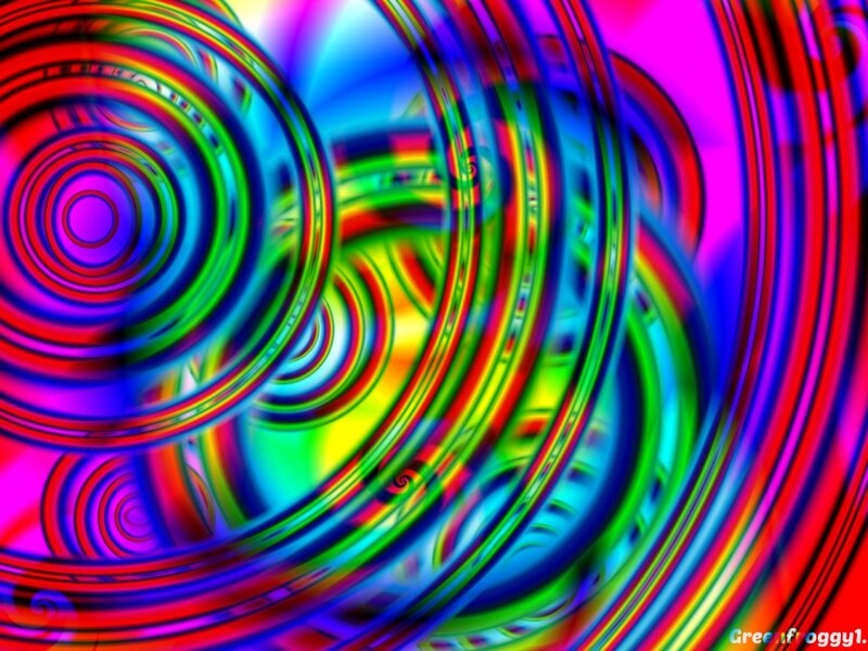 Colorful Spiral Patterns — Red, Hypnotic, Abstract, Spirals