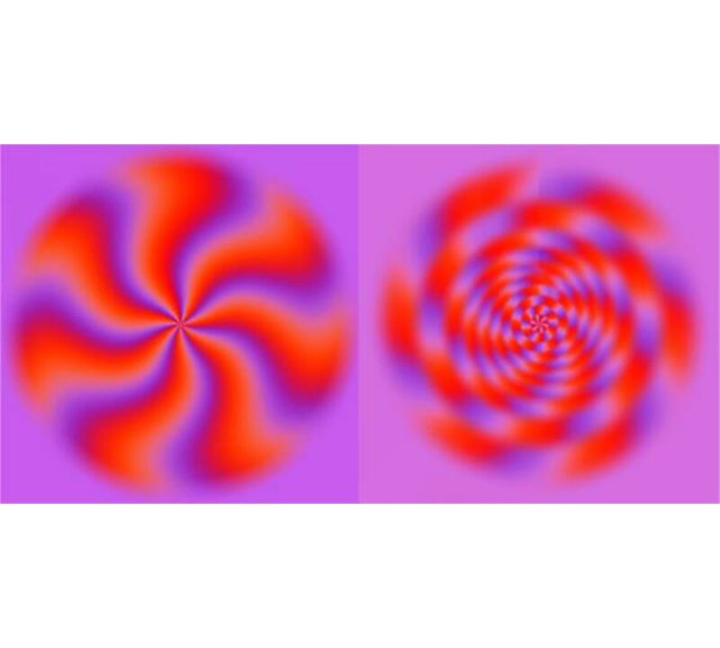Colorful Spiral Patterns — Red