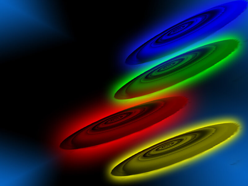 Colorful spiral patterns