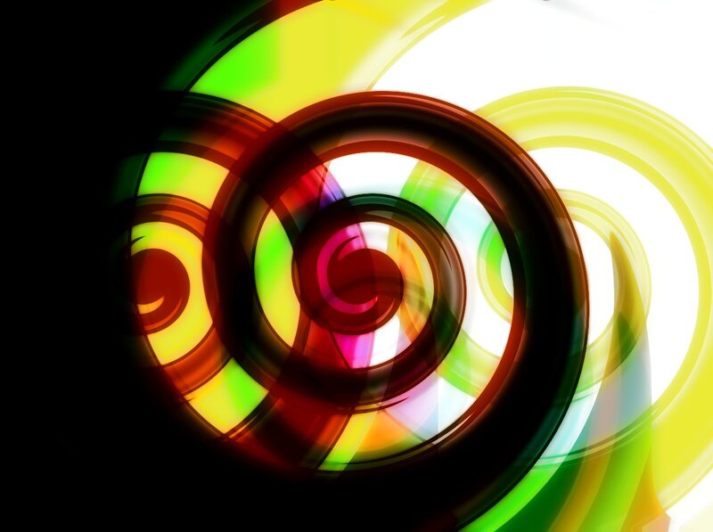 Colorful Spiral Rings — Green