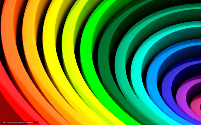 Colorful Spiral Rings — Red