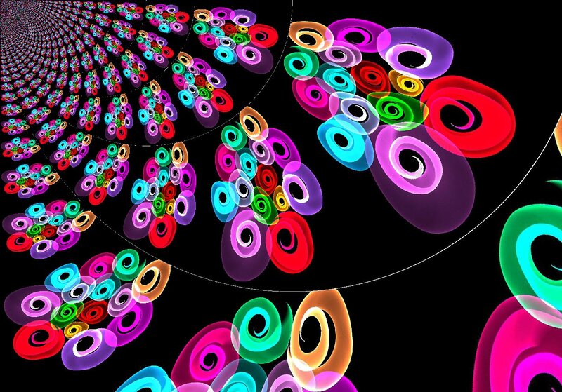 Colorful Spiral Rings