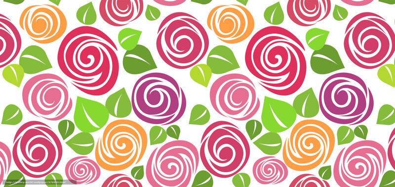 Colorful Spiral Roses