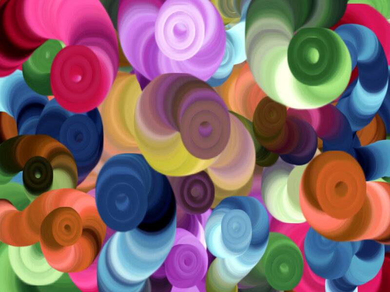 Colorful Spiral Shapes
