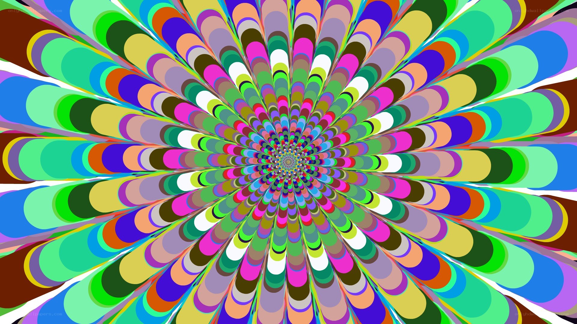 colorful spiral tunnel