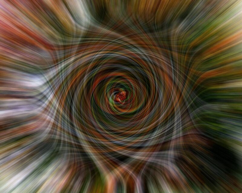 Colorful Spiral Tunnel — Brown