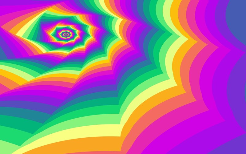 Colorful Spiral Tunnel — Purple