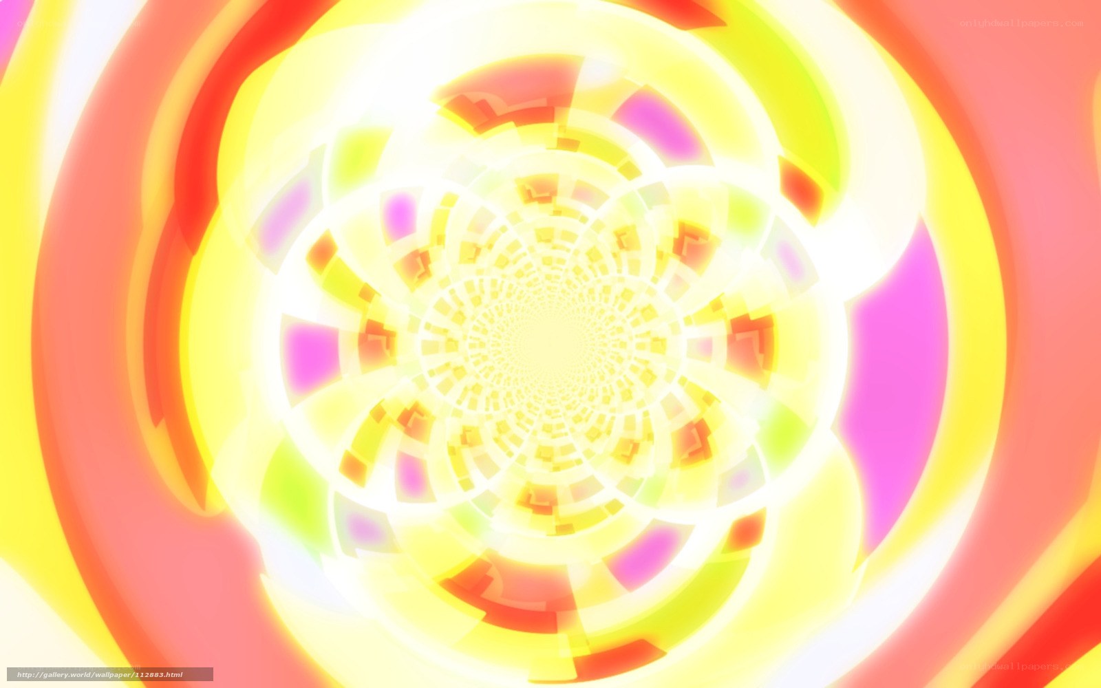 colorful spiral tunnel