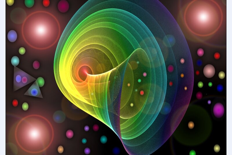 Colorful Spiral Vortex — Green