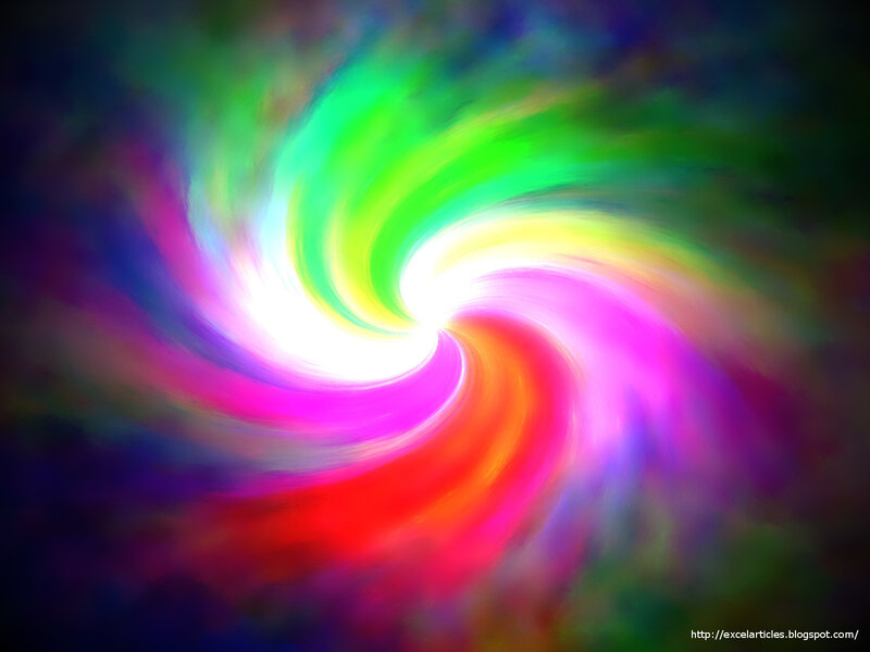 Colorful Spiral Vortex — White
