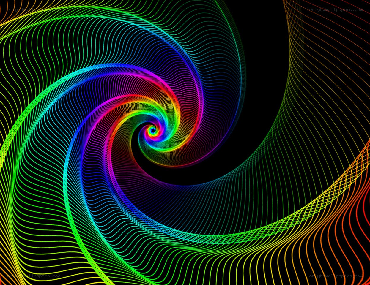 colorful spiral wave pattern