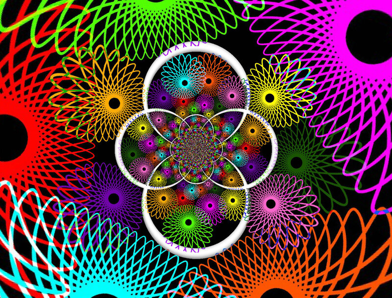 Colorful Spirograph Pattern