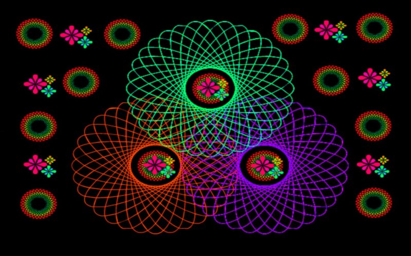 Colorful Spirograph Patterns