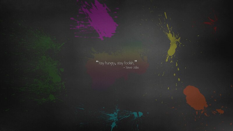 colorful splatter quote