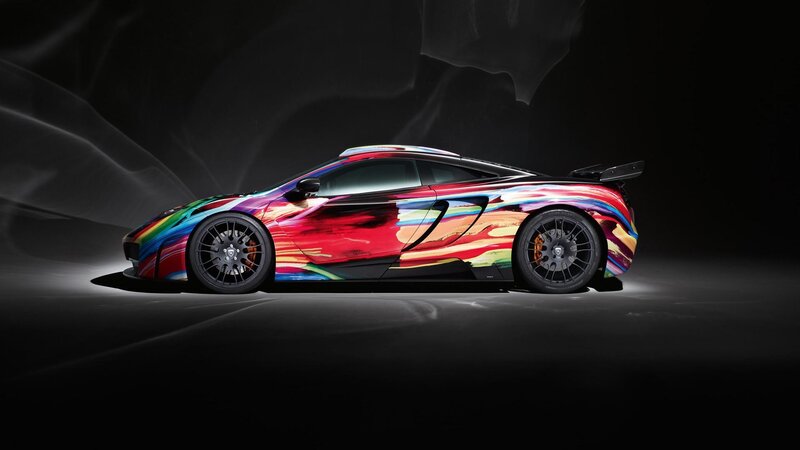 Colorful Sports Car — Black, Dramatic, Photograph, Wheels, Tire