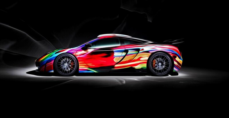 colorful sports car design