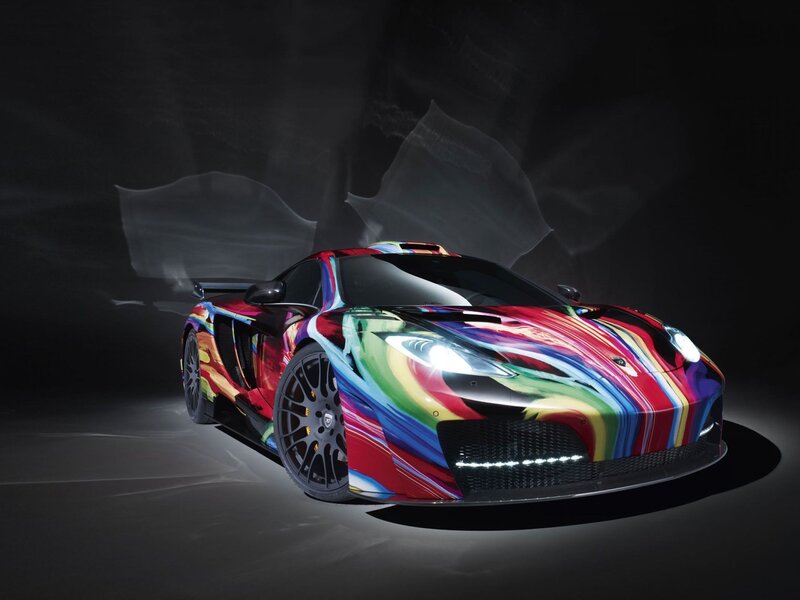 colorful sports car design