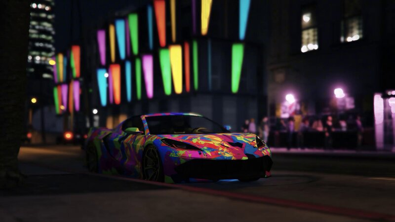Colorful Sports Car — Purple, Nocturnal