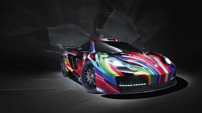 Colorful Sports Car — Red