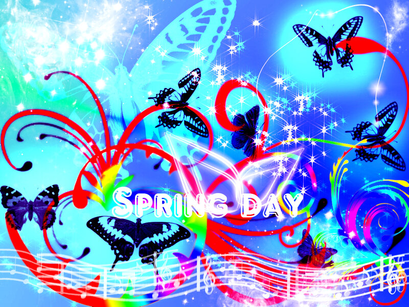 colorful spring day illustration