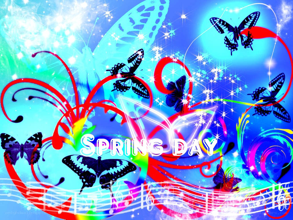 colorful spring day illustration