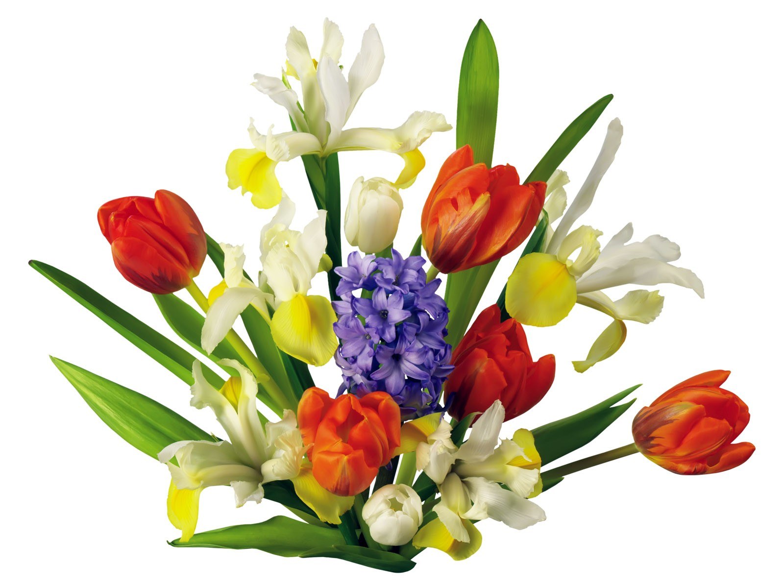 colorful spring flower bouquet