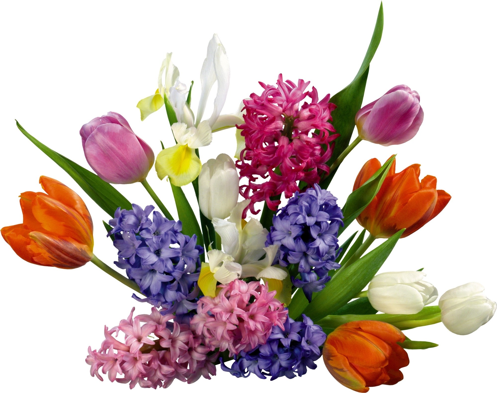 Colorful spring flower bouquet