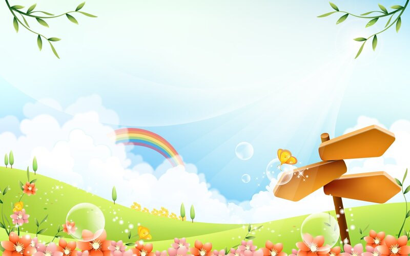 Colorful spring landscape