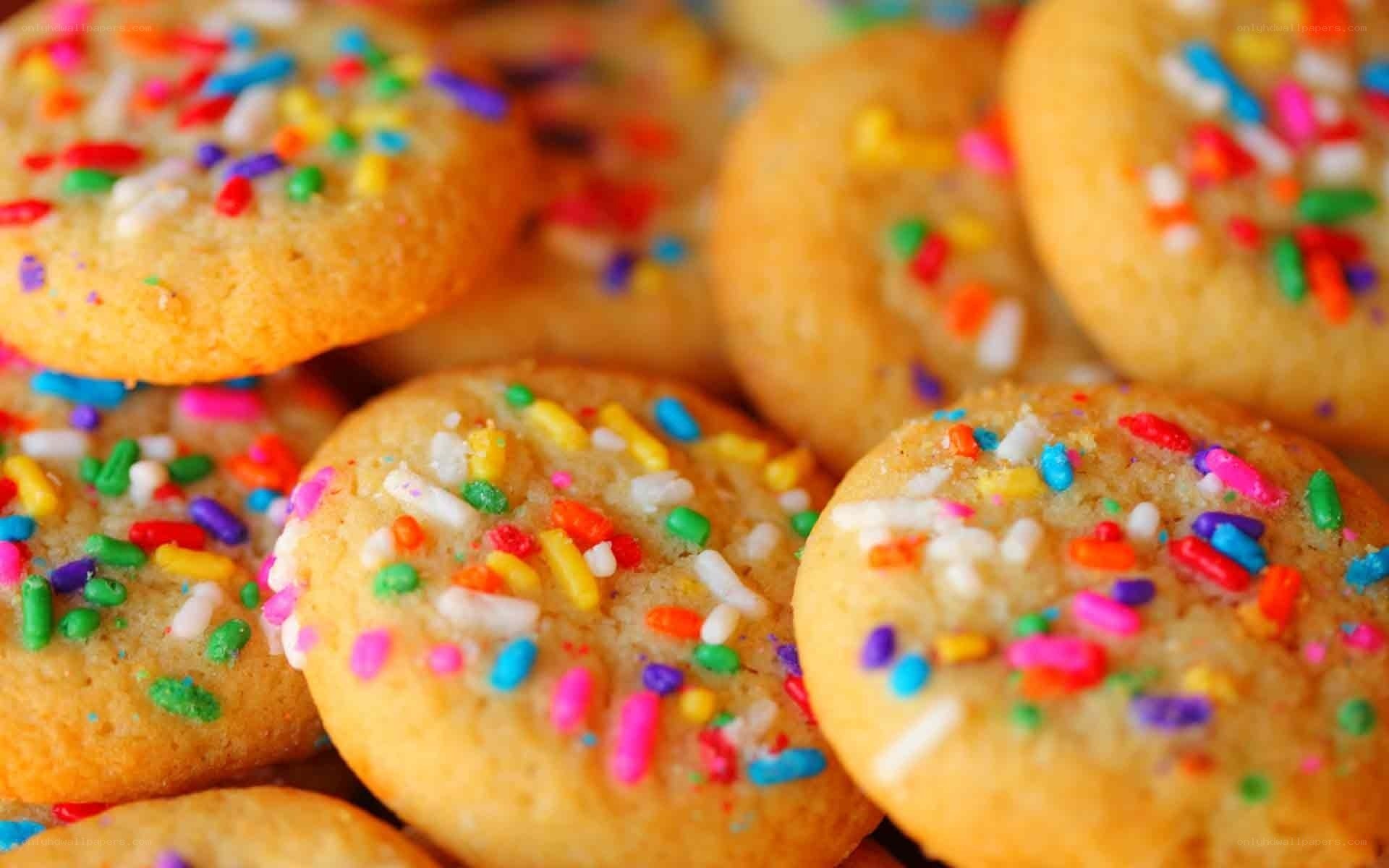 Colorful sprinkle cookies
