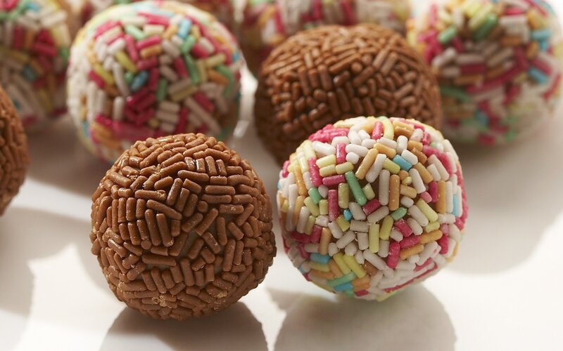 Colorful Sprinkled Truffles