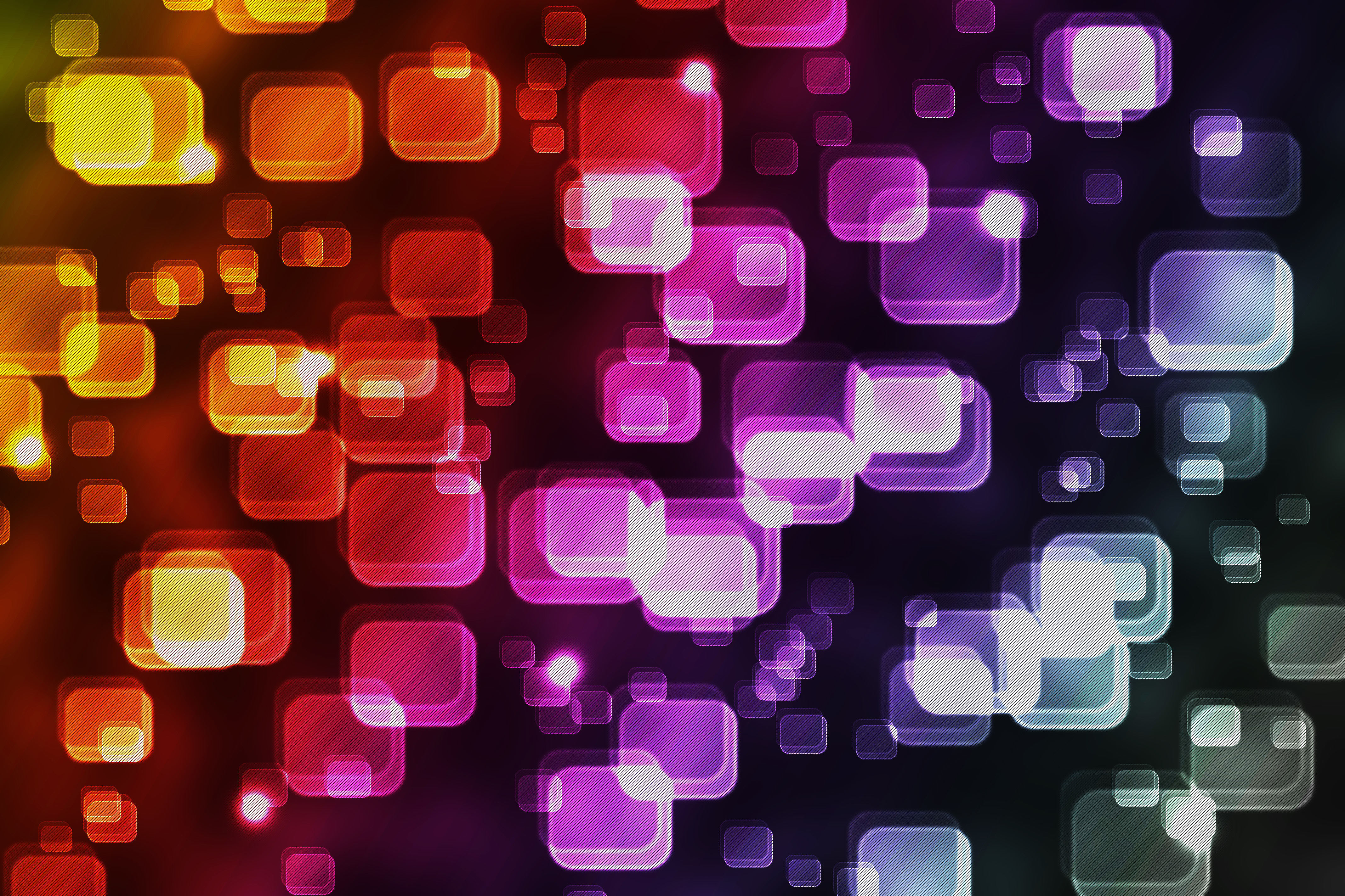 colorful square light pattern