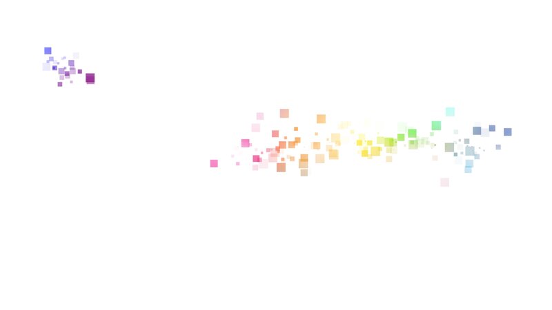 Colorful Square Particles — White
