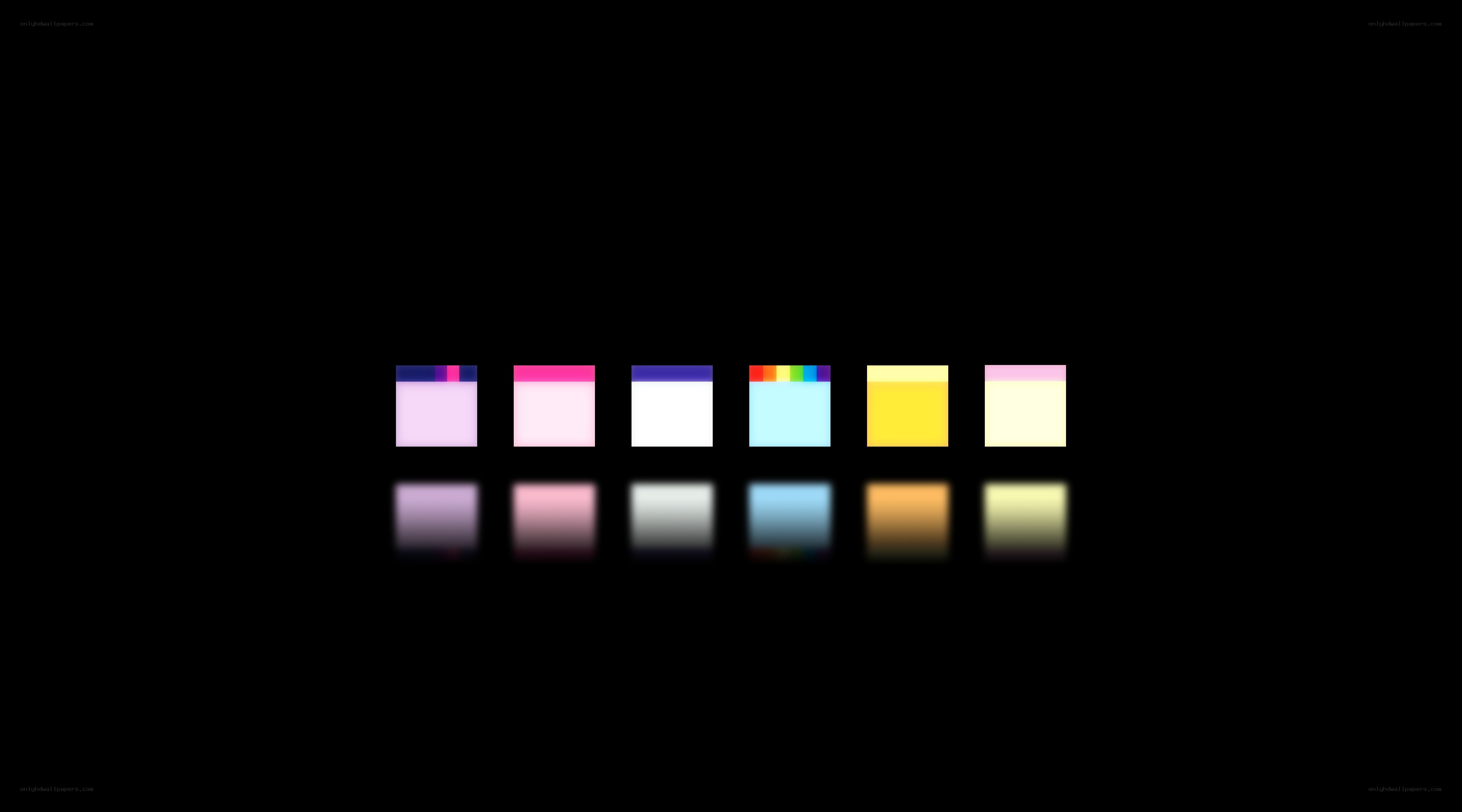 colorful squares on black