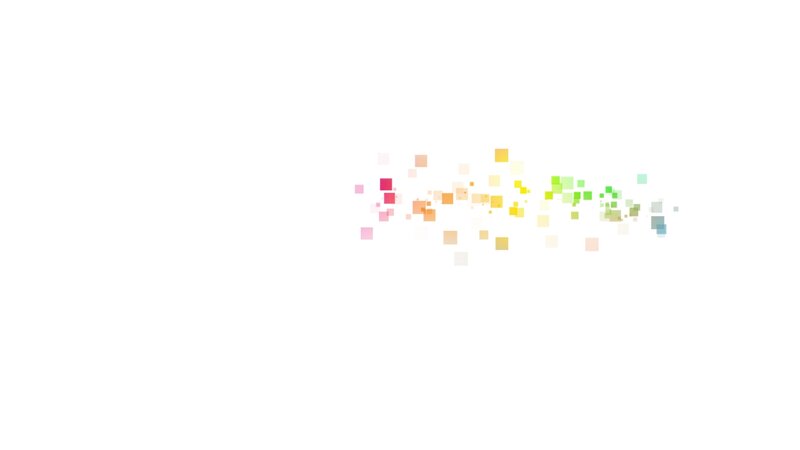 Colorful Squares on White