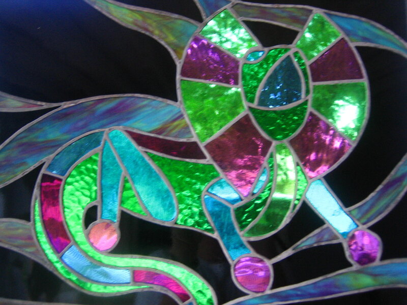 Colorful stained glass design