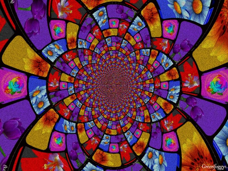Colorful Stained-glass Tunnel