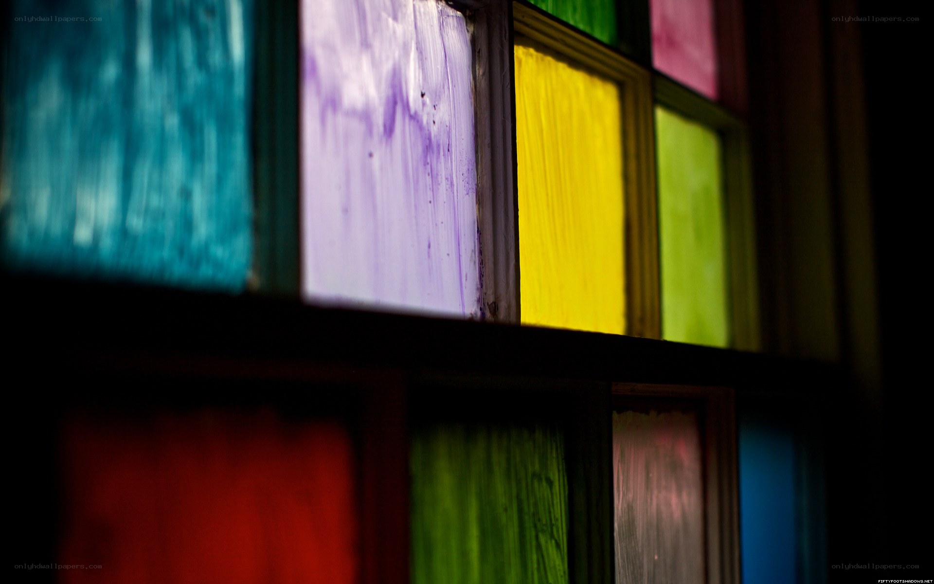 colorful stained glass window