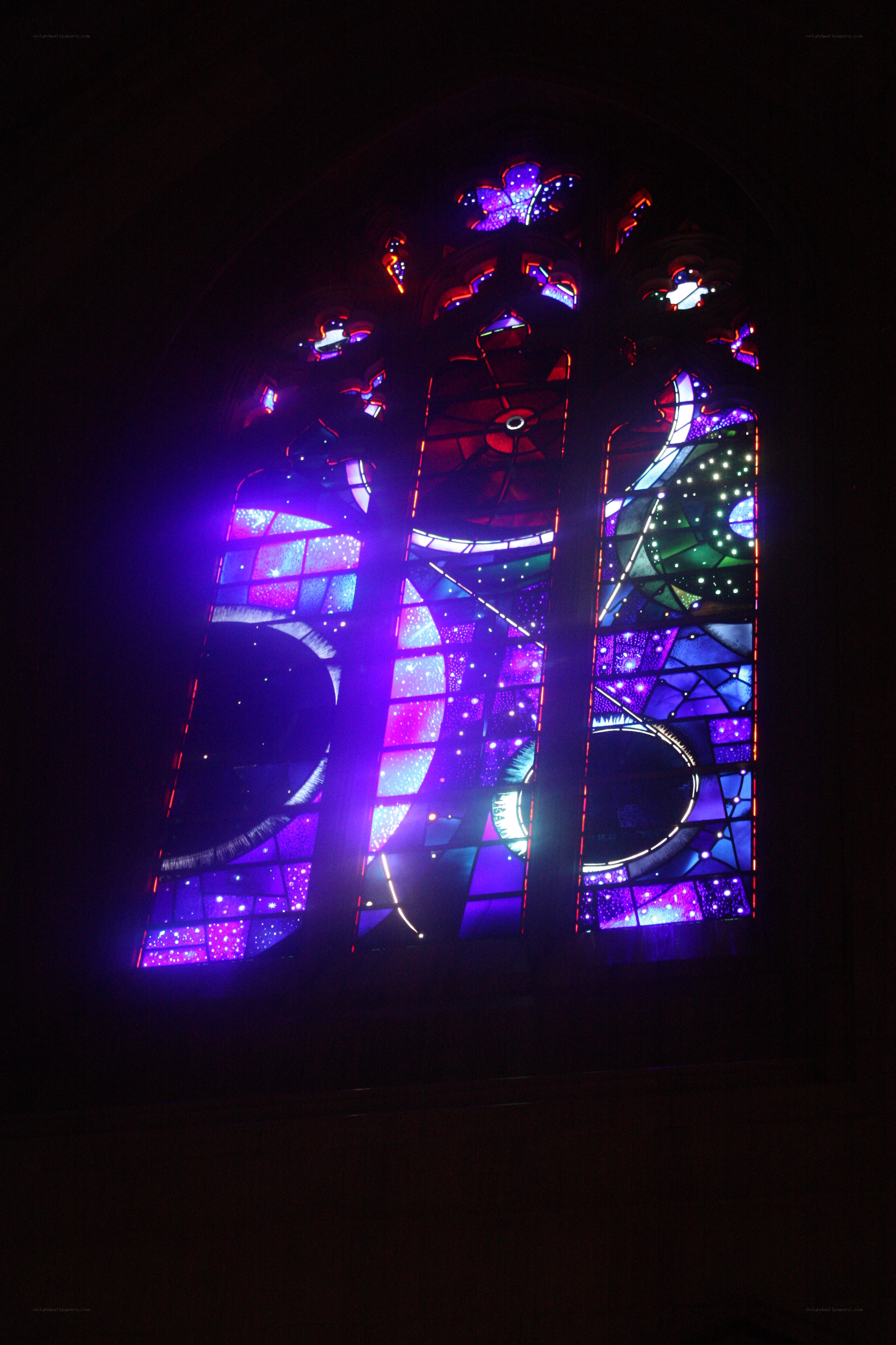 colorful stained glass window