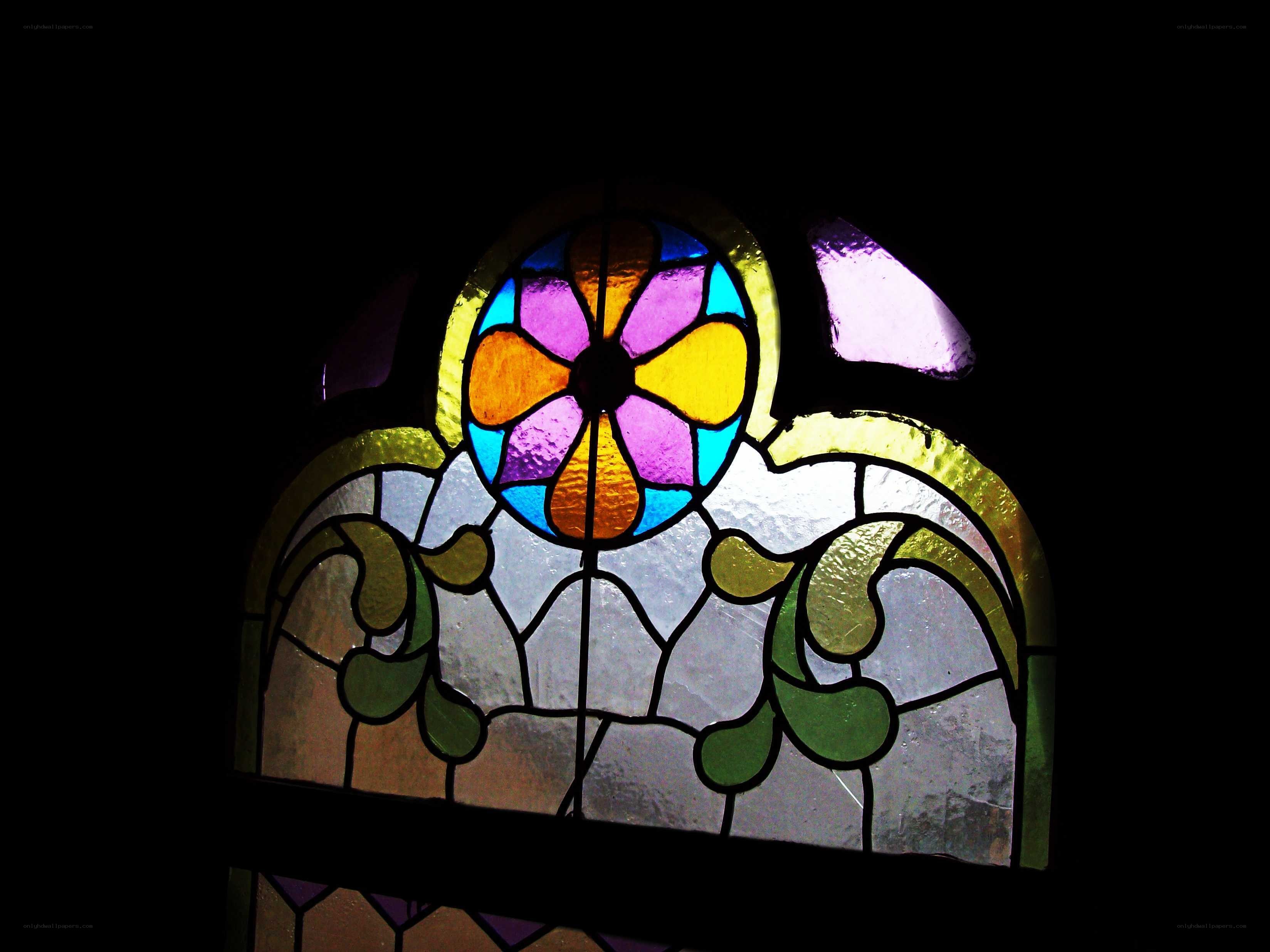 colorful stained glass window