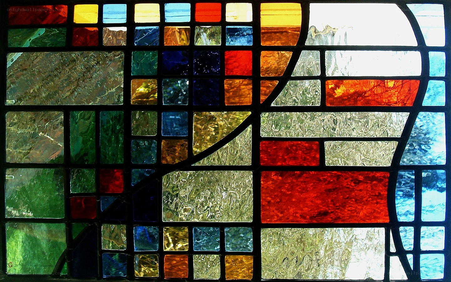 colorful stained glass window