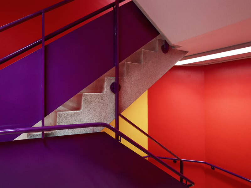Colorful Staircase Interior