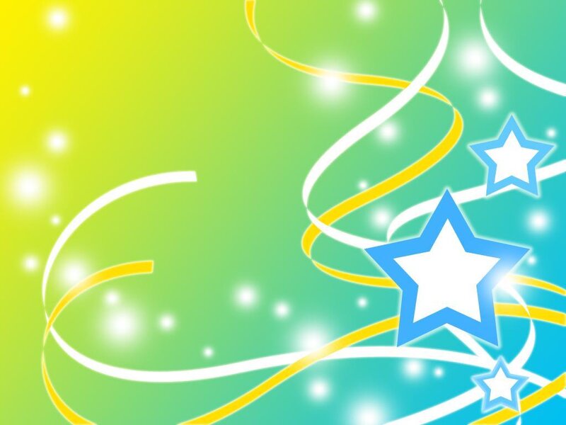 colorful star and ribbon background