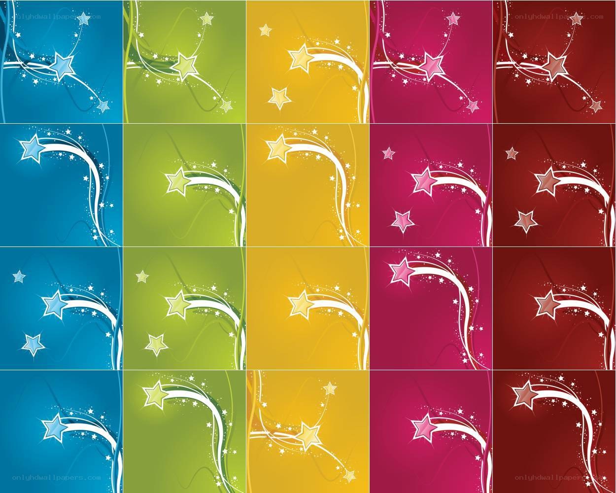 colorful star background collection