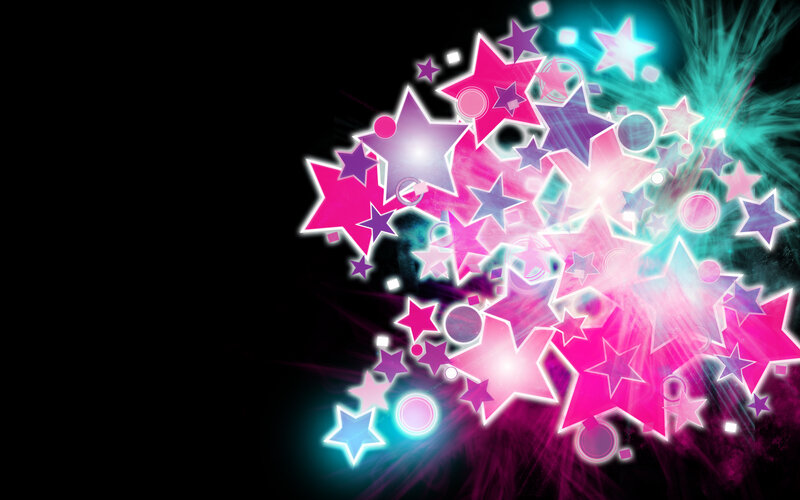colorful star explosion