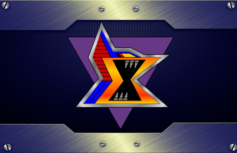Colorful Star Logo — Blue