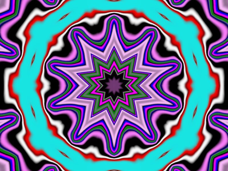 colorful star mandala