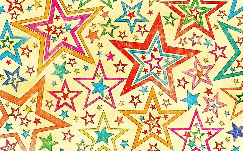 colorful star pattern background